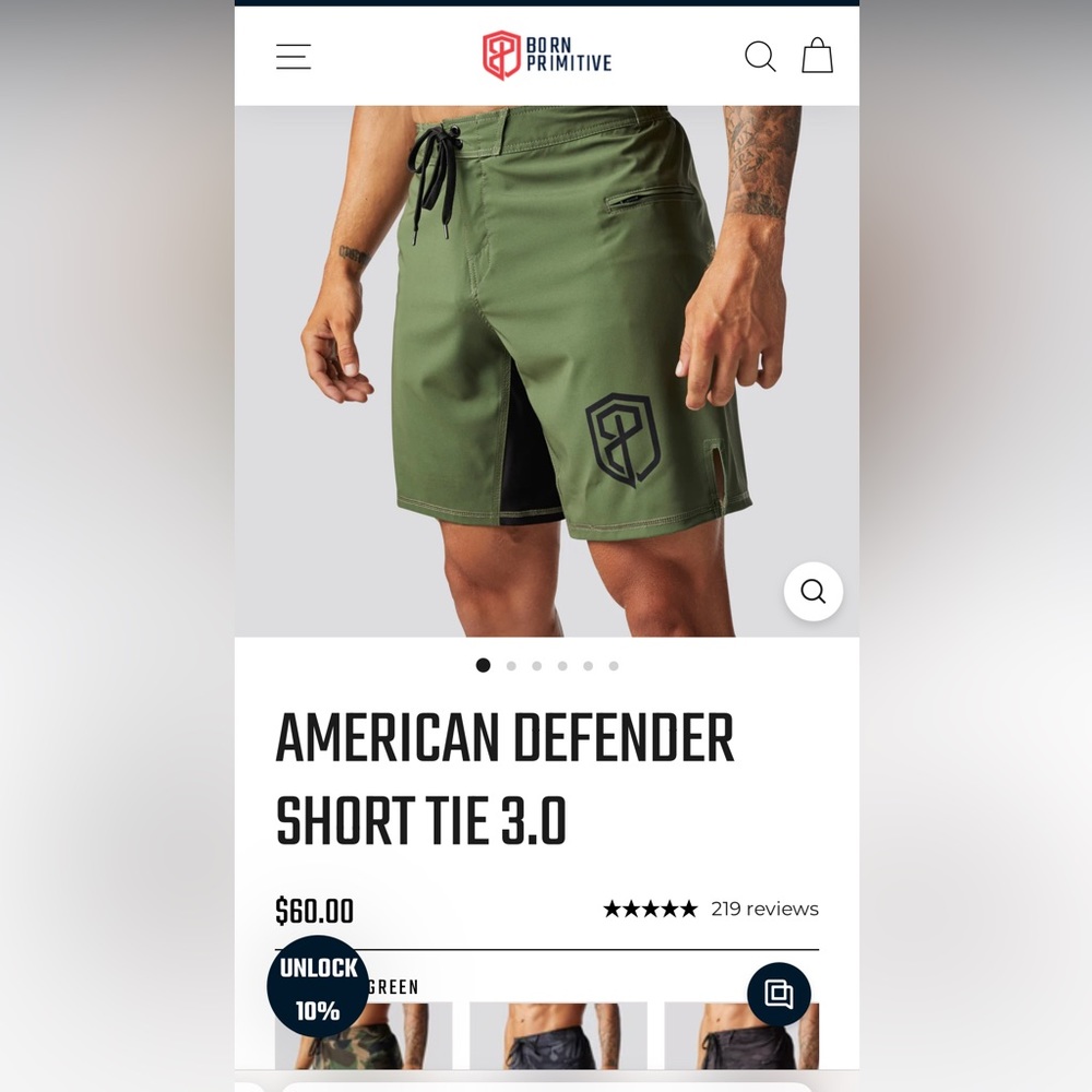 Born Primitive American Defender Shorts